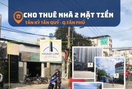 Cho thuê Nhà 2 Mặt Tiền Tân Kỳ Tân Quý,84m2, 30triệu,NGANG 7M-gần Chung Cư